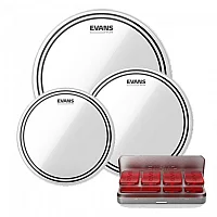 Evans EC2 Clear Tom Pack 10 12 14 and EQ PODS