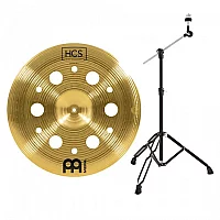 Meinl HCS 18 Trash China Cymbal and Gear4music Boom Arm Stand Black