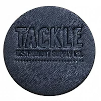 Tackle Large Leather Bass Drum Patch Black