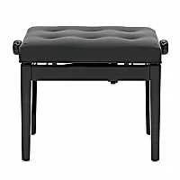 Hydraulic Piano Stool by Gear4music Gloss Black