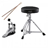 Roland DAP3X Stool Pedal and Sticks