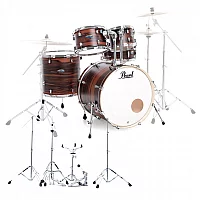 Pearl Decade Maple 22 Am Fusion Drum Kit wHardware Matte Dark Walnut