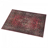 Drum n Base Vintage Persian Pedal and Amp Series Rug Original Red 80cm x 60cm
