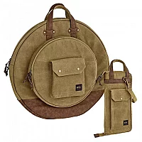 Meinl Canvas Collection Cymbal and Stick Bag Bundle Vintage Khaki