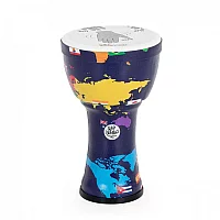 Percussion Plus Slap Djembe PreTuned 7 inch Head World Map