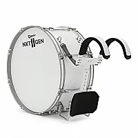 Premier NXT GEN Marching 26 x 10 Traditional Bass Drum White