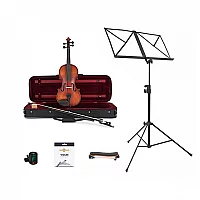 Primavera 200 Antiqued Violin Outfit 12 Size and Accessories Bundle