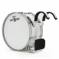 Premier NXT GEN Marching 22 x 10 Traditional Bass Drum White