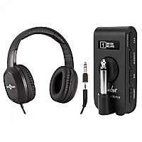 Fender Mustang Micro Plus and HP210 Stereo Headphones by Gear4music