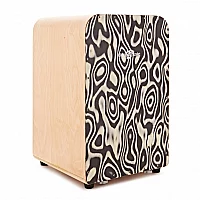 Deluxe String Cajon by Gear4music Liquorice Burl