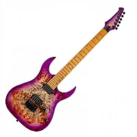 Spira Guitars S450 TPP Poplar Burl Gloss Trans Purple