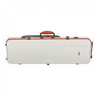 Gewa Polycarbonate Oblong Violin Case White and Orange