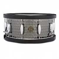 Gretsch Full Range 14 x 6.5 Hammered Black Steel Wood Hoop Snare