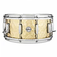Gretsch Full Range 14 x 6.5 Hammered Brass Snare Drum