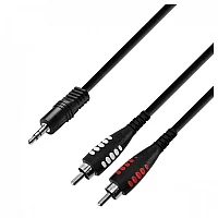 Adam Hall 3 STAR Balanced 3.5mm TRS Mini Jack to RCA Cable 3m
