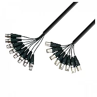 Adam Hall 3 STAR 8 Way XLR F to XLR M Studio Loom Cable 5m