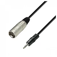 Adam Hall 3 STAR Balanced XLR M to TRS Mini Jack Cable 1m