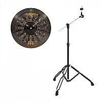Meinl 16 Classics Custom Dark Heavy Crash and Gear4music Boom Arm Stand Black