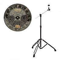 Meinl 18 Classics Custom Dark China and Gear4music Boom Arm Stand Black