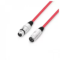 Adam Hall 3 STAR XLR Microphone Cable 1m Red