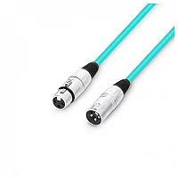 Adam Hall 3 STAR XLR Microphone Cable 50cm Green