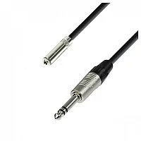 Adam Hall 4 STAR Rean Balanced TRS 3.5mm Mini Jack F to TRS 14 Jack Cable 6m