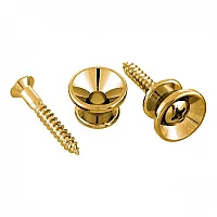 AllParts Strap Button Gold 2 Pack