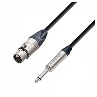 Adam Hall 5 STAR Neutrik XLR F to Unbalanced TS 14 Jack Cable 10m