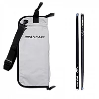 Ahead Drumstick Bag and Lars Ulrich Signature Sticks GreyBlack