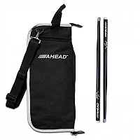 Ahead Drumstick Bag and Lars Ulrich Signature Sticks BlackGrey