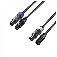 Adam Hall 5 STAR Neutrik DMX 3Pin to powerCON Hybrid Cable 3m