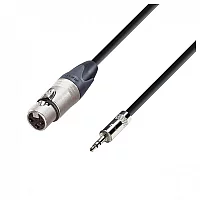 Adam Hall 5 STAR Neutrik Balanced XLR F to Rean TRS Minijack Cable 3m