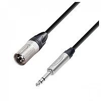 Adam Hall 5 STAR Neutrik Balanced XLR M to TRS 14 Jack Cable 1.5m