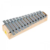 Studio 49 Nickel Plated 16 Note Diatonic Alto Glockenspiel With Mallets