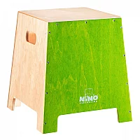 Nino Percussion Stackable Small Cajon Green