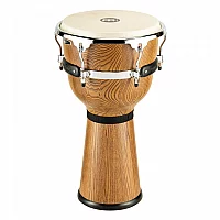 Meinl 12 Floatune Series Woodcraft Djembe Zebra Finished Ash