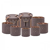 Meinl Sonic Energy Crystal Singing Bowl Travel Bag Set Brown