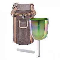 Meinl Sonic Energy 5.75 Essence Solfeggio Crystal Singing Bowl Ut 396 Hz Olive Green
