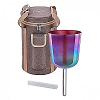 Meinl Sonic Energy 5.75 Essence Solfeggio Crystal Singing Bowl Re 417 Hz Copper Brown