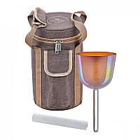 Meinl Sonic Energy 3.75 Essence Solfeggio Crystal Singing Bowl La 852 Hz Mango Mojito