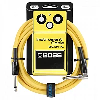 Boss 10ft AngledStraight Instrument Cable Yellow
