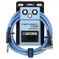 Boss 10ft AngledStraight Instrument Cable Blue