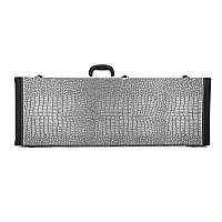 Deluxe Electric Guitar Case by Gear4music Silver