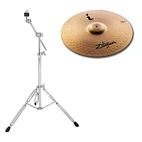 Zildjian I Family 18 Crash Ride Cymbal and Boom Stand