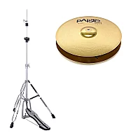 Paiste 101 Brass 13 HiHat Cymbals and Stand