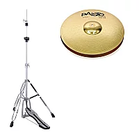 Paiste 101 Brass 14 HiHat Cymbals and Stand