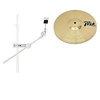 Paiste PST 3 10 Splash Cymbal and Cymbal Grabber Boom Arm