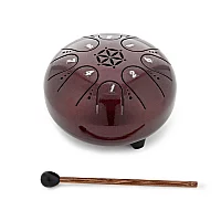 Gear4music Life 5 Steel Tongue Drum 8 Notes C Major Chestnut