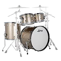 Ludwig Neusonic 22 Mod 2 4pc Shell Pack Titanium Super Sparkle