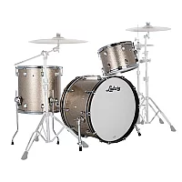 Ludwig Neusonic 22 Fab 3pc Shell Pack Titanium Super Sparkle